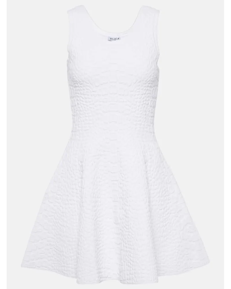 Alaïa AlaÃ¯a Miniabito in maglia Bianco