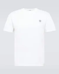 Stone Island T-shirt Compass in jersey di cotone Bianco