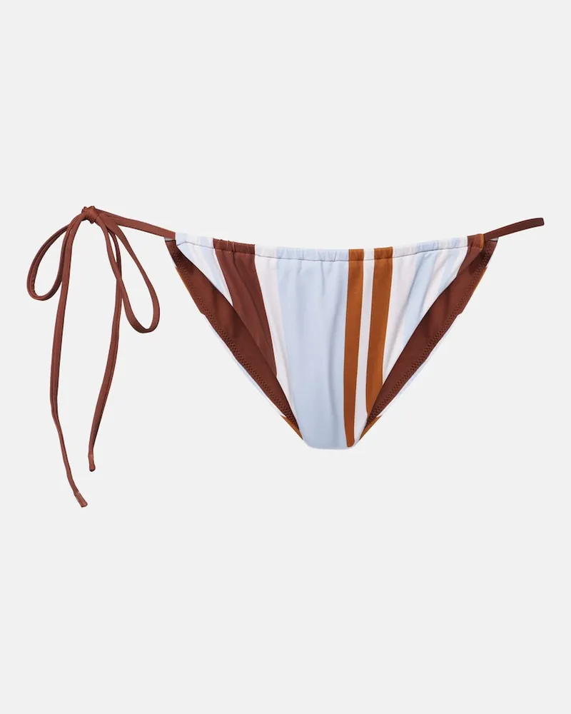 SIR Slip bikini Marais a righe Marrone