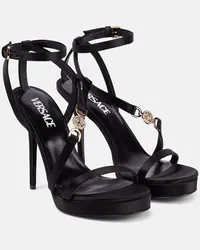 Versace Sandali in raso Nero