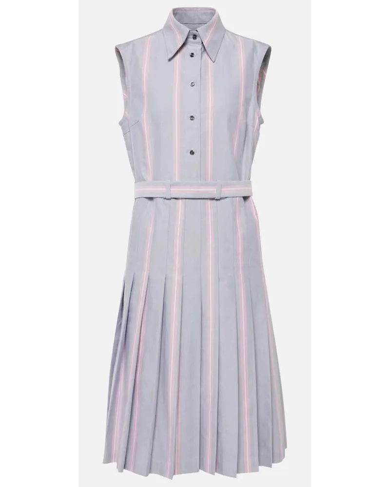 Thom Browne Abito midi in cotone Bianco