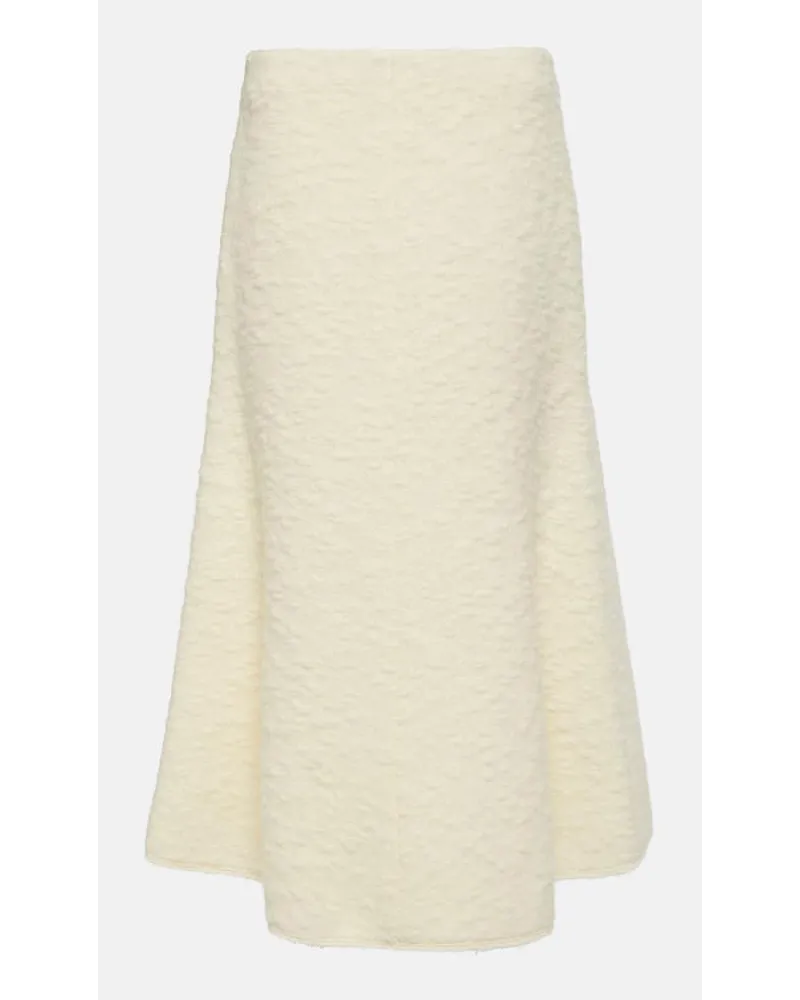 Chloé ChloÃ© Gonna midi in misto lana Bianco