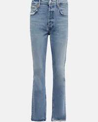 AGOLDE Jeans regular Riley a vita alta dritti Blu