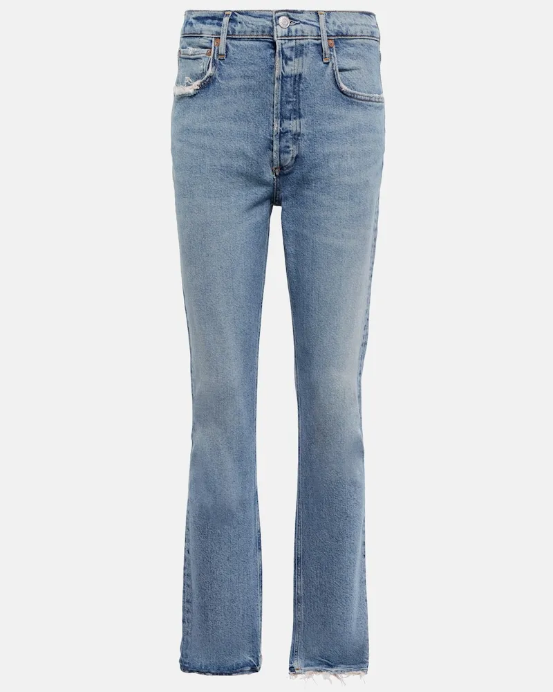 AGOLDE Jeans regular Riley a vita alta dritti Blu