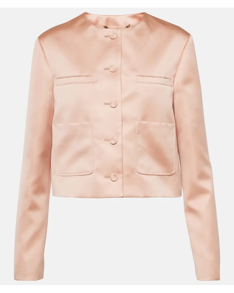 Altuzarra Blazer Bernadette in raso Rosa