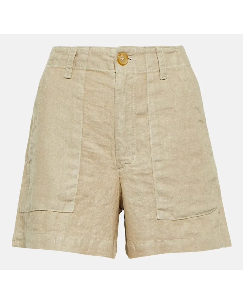 Velvet Shorts Fallon in lino Beige