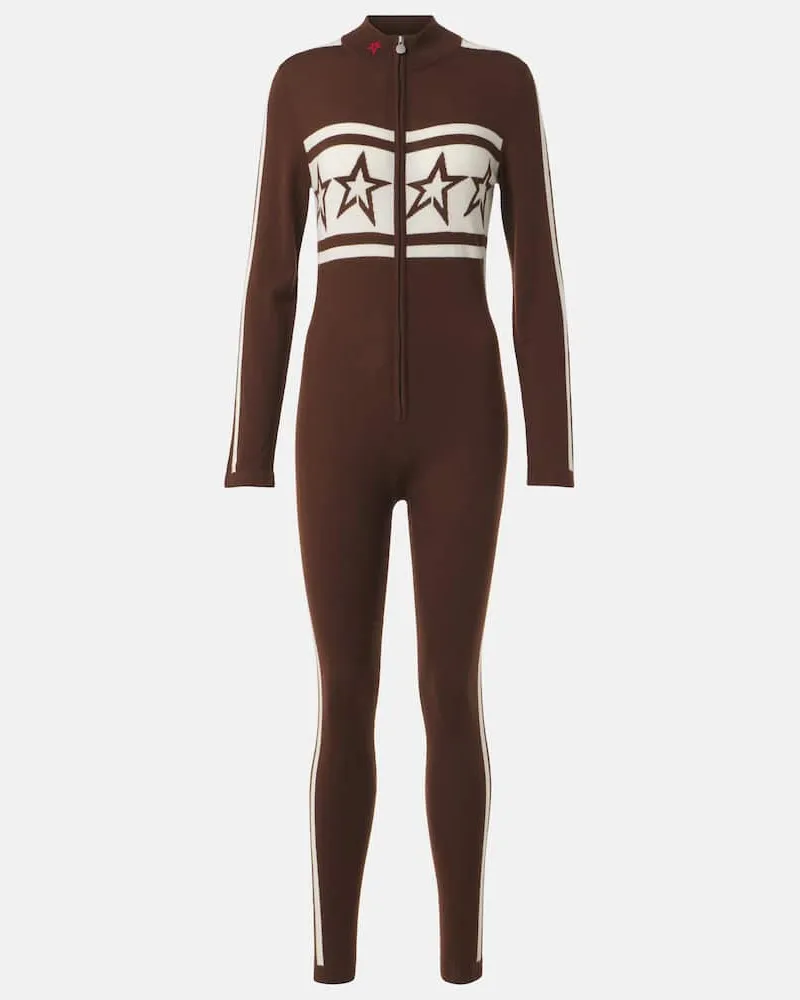 Perfect Moment Jumpsuit AprÃ¨s Team in lana a collo alto Marrone