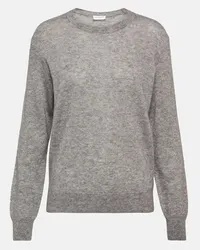 Saint Laurent Pullover in cashmere e seta Grigio