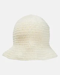 Anna Kosturova Cappello da pescatore in cotone Bianco