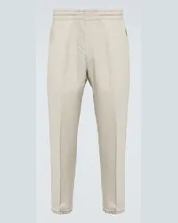 Berluti Pantaloni sportivi in lino Beige