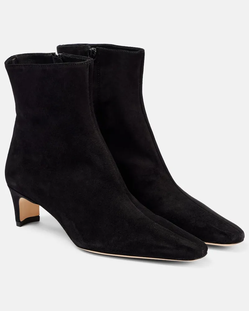 STAUD Stivaletti Wally 55 in suede Nero