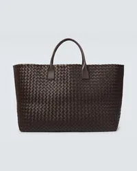 Bottega Veneta Borsa Cabat Large in pelle Marrone