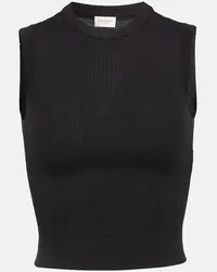 Saint Laurent Top in lana, seta e cashmere Nero