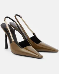 Saint Laurent Pumps slingback Blake in vernice Verde