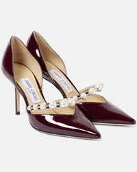 Jimmy Choo Pumps Aurelia 85 in vernice Bianco