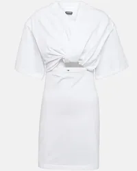 Jacquemus Miniabito La Robe Bahia drappeggiato Bianco