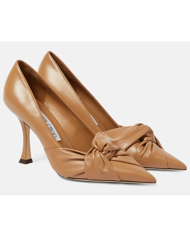 Jimmy Choo Pumps Hedera 90 in pelle Beige