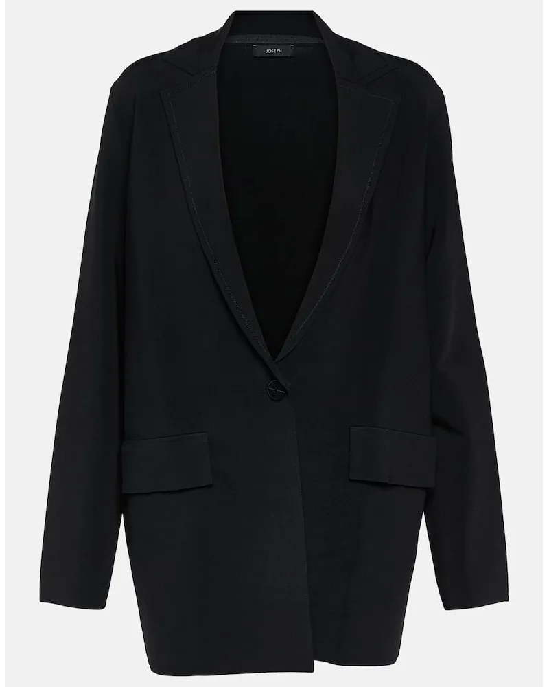 Joseph Blazer monopetto in crÃªpe Nero
