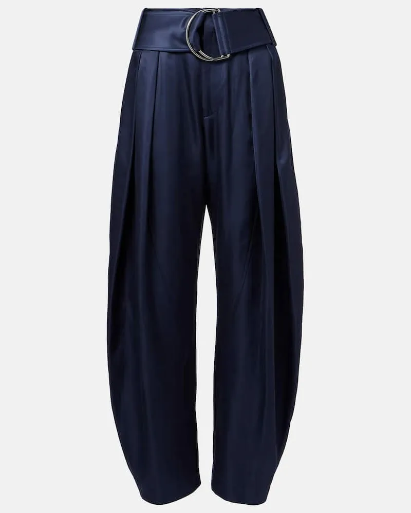 J.W.Anderson Pantaloni barrel con cintura Blu