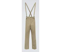 Pantaloni regular Tupper in lino e lana