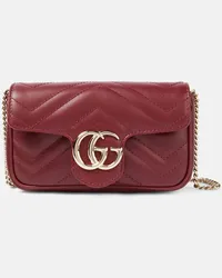 Gucci Borsa a spalla GG Marmont Super Mini Rosso