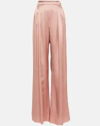 Max Mara Bridal - Pantaloni a gamba larga Uncino Rosa