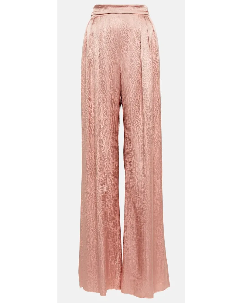 Max Mara Bridal - Pantaloni a gamba larga Uncino Rosa
