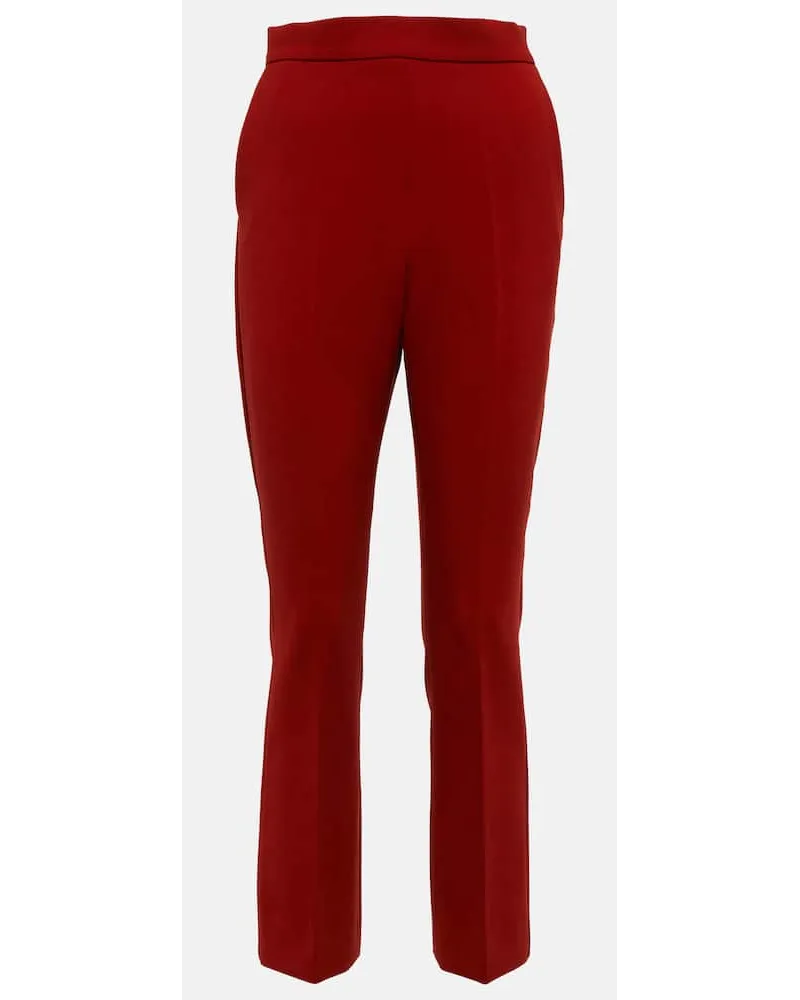 Max Mara Pantaloni Nepeta in crÃªpe di misto lana Rosso