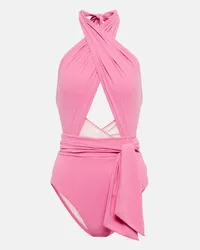 Karla Colletto Costume intero con cut-out Rosa