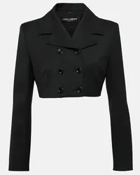 Dolce & Gabbana Blazer doppiopetto cropped Nero