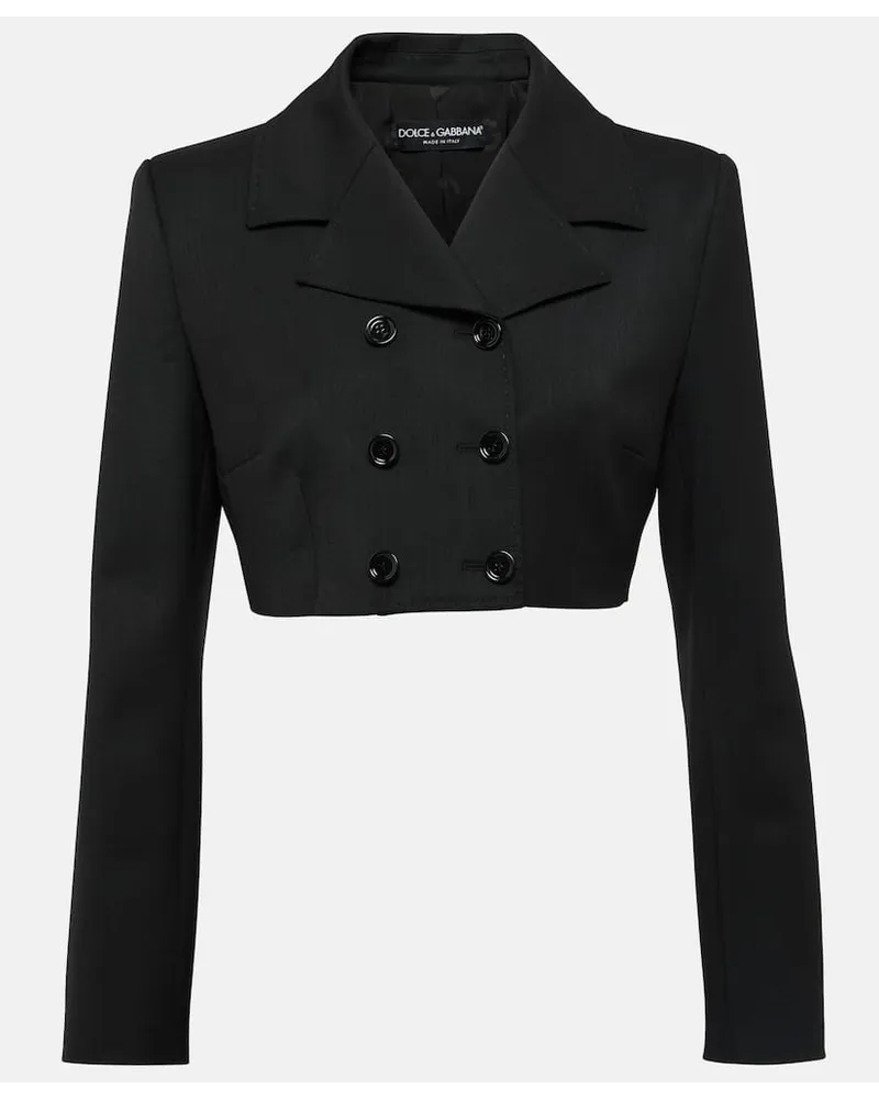 Dolce & Gabbana Blazer doppiopetto cropped Nero