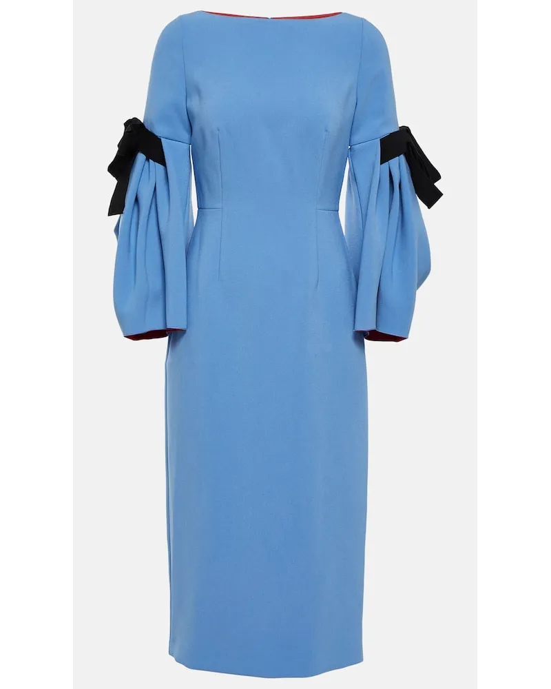 Roksanda Ilincic Abito midi Venturi in crÃªpe Blu