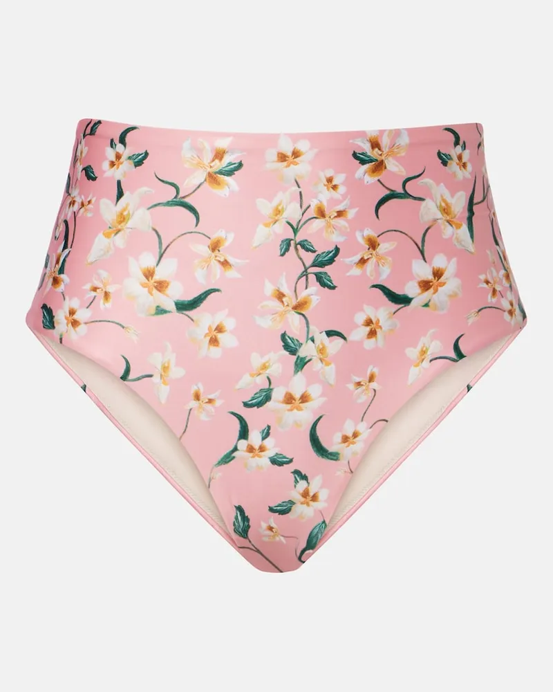 AGUA BENDITA Slip bikini Magenta con stampa floreale Rosa