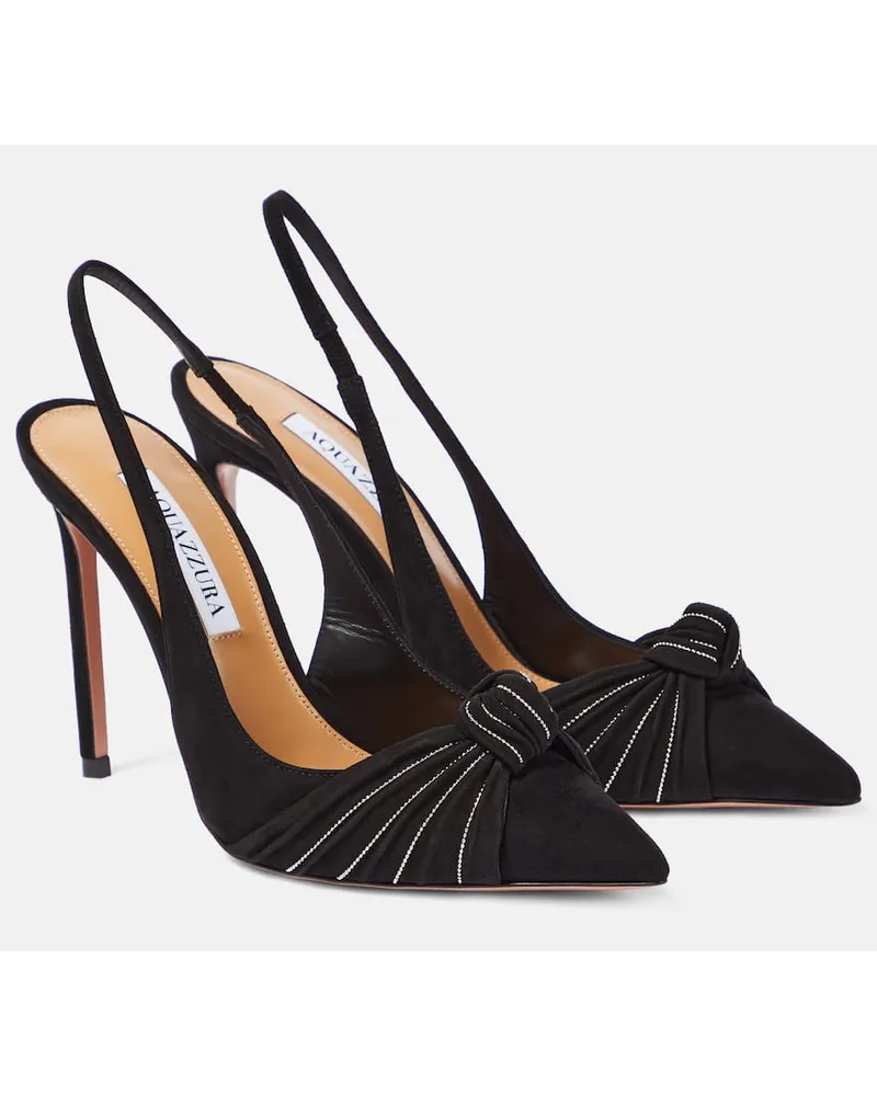 Aquazzura Pumps slingback Atelier in suede Nero