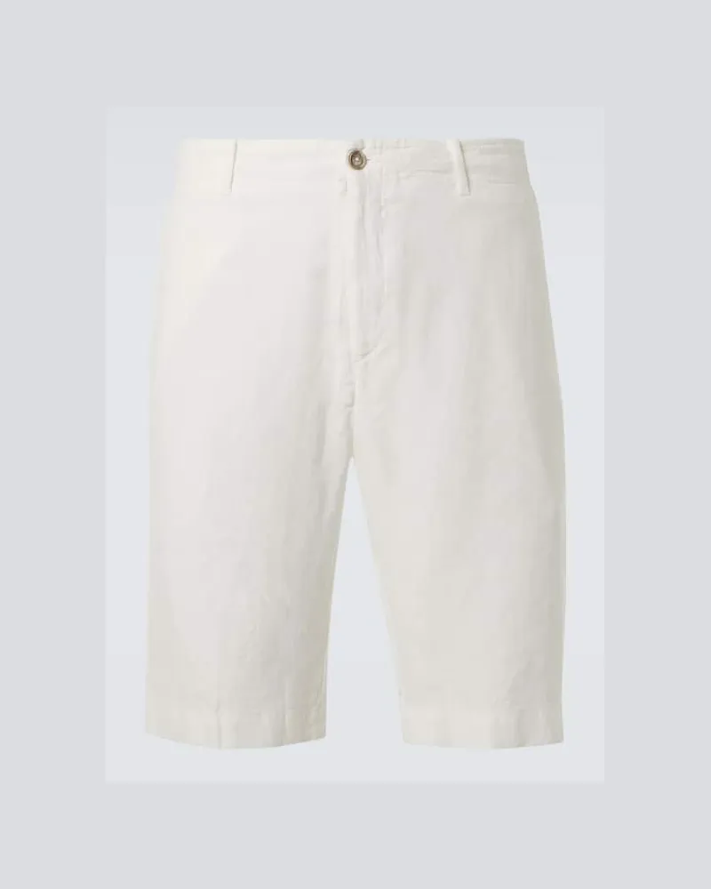 Fedeli Bermuda in lino Bianco