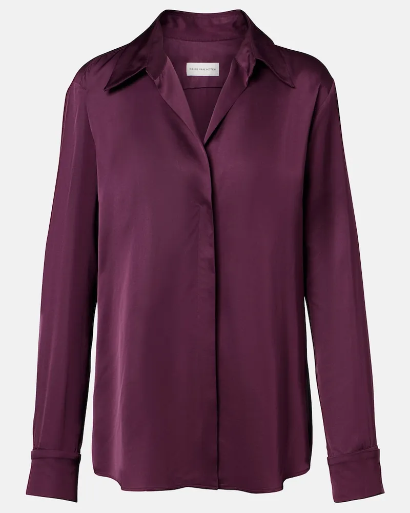 Dries van Noten Camicia Celindra Borgogna