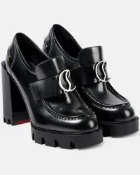 Christian Louboutin Pumps mocassino CL Moc Lug Alta 100 Nero