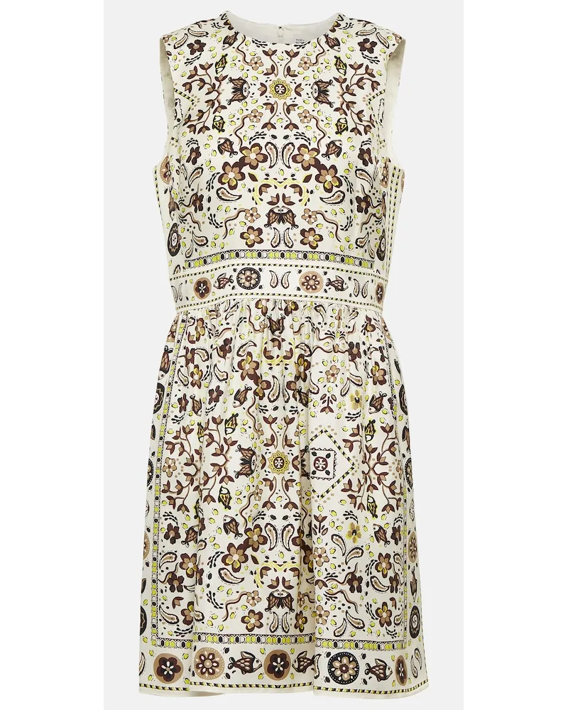Tory Burch Miniabito in seta con stampa Multicolore