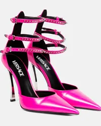 Versace Pumps Pin-Point in pelle Rosa