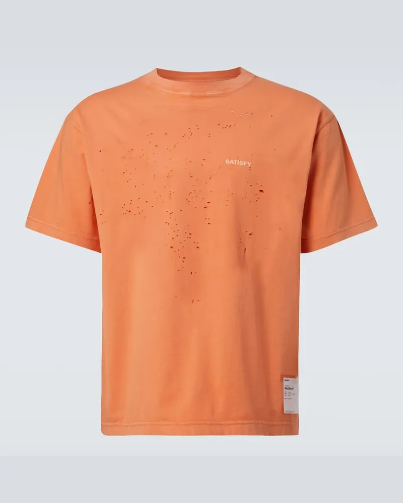 Satisfy T-shirt MothTech in jersey di cotone Arancione