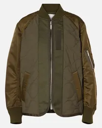 Sacai Bomber trapuntato in twill Beige