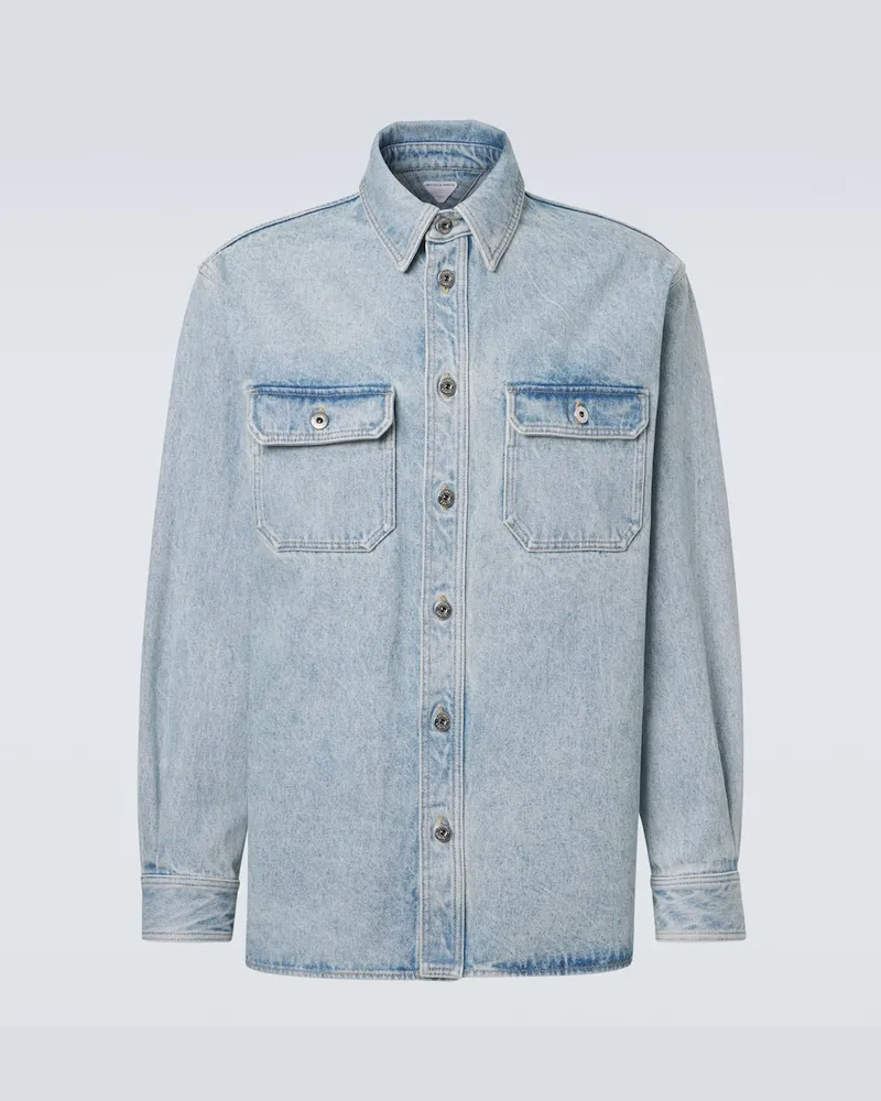 Bottega Veneta Giacca camicia in denim Blu
