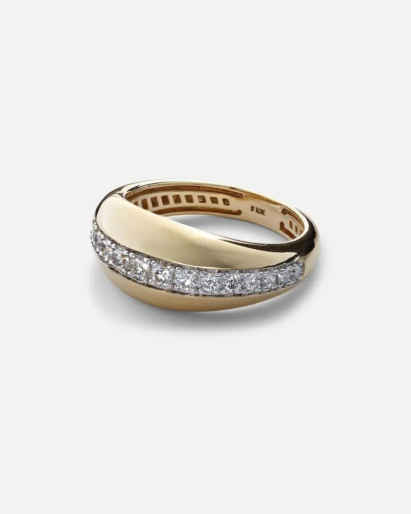 Stone & Strand Anello Pistachio in oro 10kt con diamanti Oro