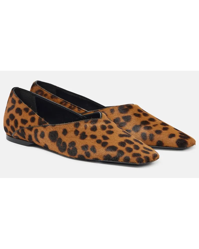 Totême Ballerine The Everyday Flat in cavallino Marrone