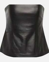 Co Essentials - Bustier in pelle Nero