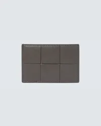 Bottega Veneta Portacarte Cassette in pelle Grigio