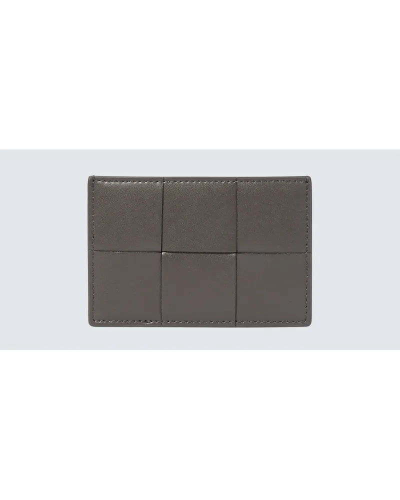 Bottega Veneta Portacarte Cassette in pelle Grigio