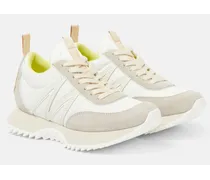 Moncler Sneakers Pacey con suede Bianco