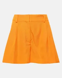 Stella McCartney Shorts a vita alta Arancione