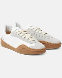 Acne Studios Sneakers in pelle con suede Bianco